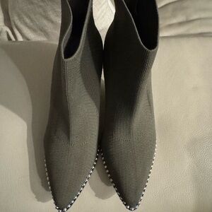 BCBGeneration Green Heeled Boots with Stud Detailing